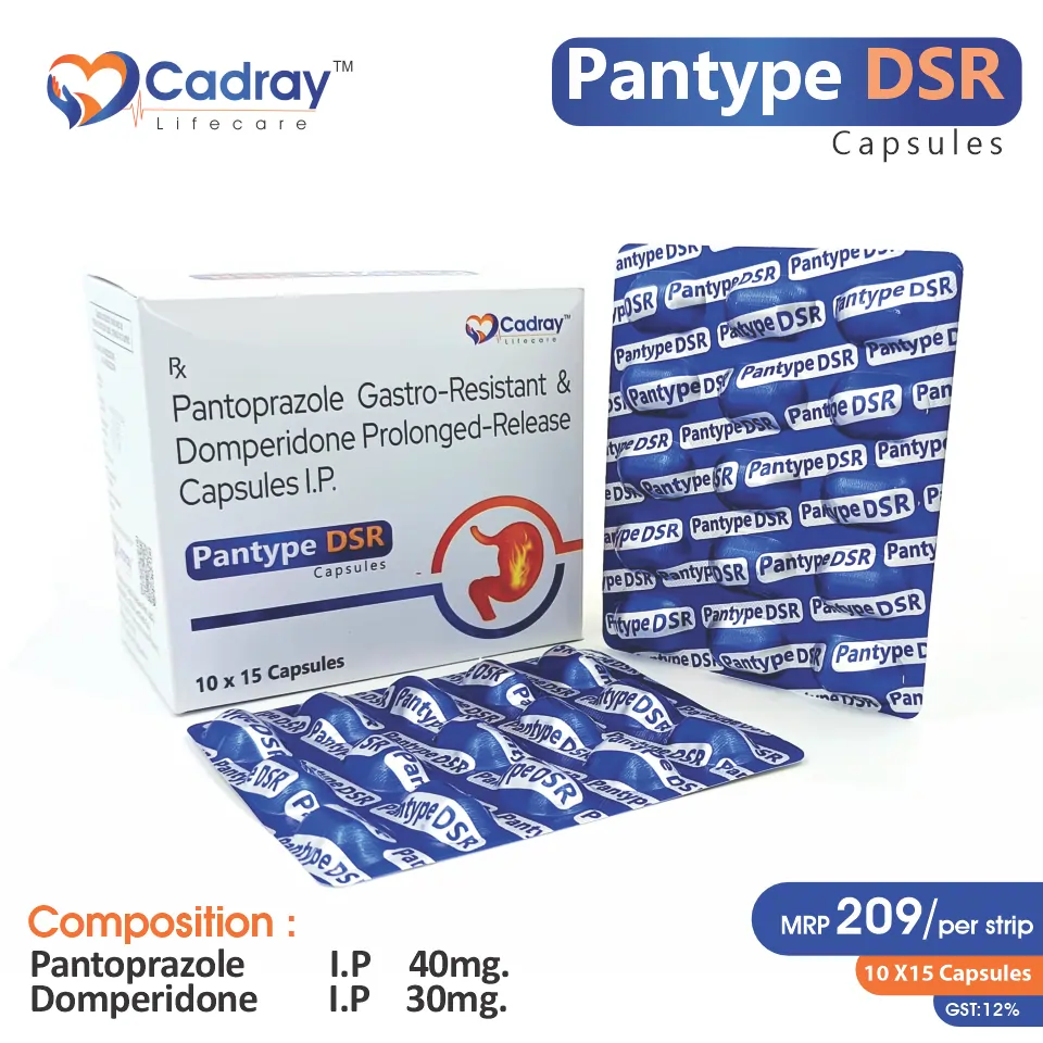 Pantoprazole 40mg + Domperidone 30mg | Best price for PCD Pharma Franchise | Acid reflux & gastric relief